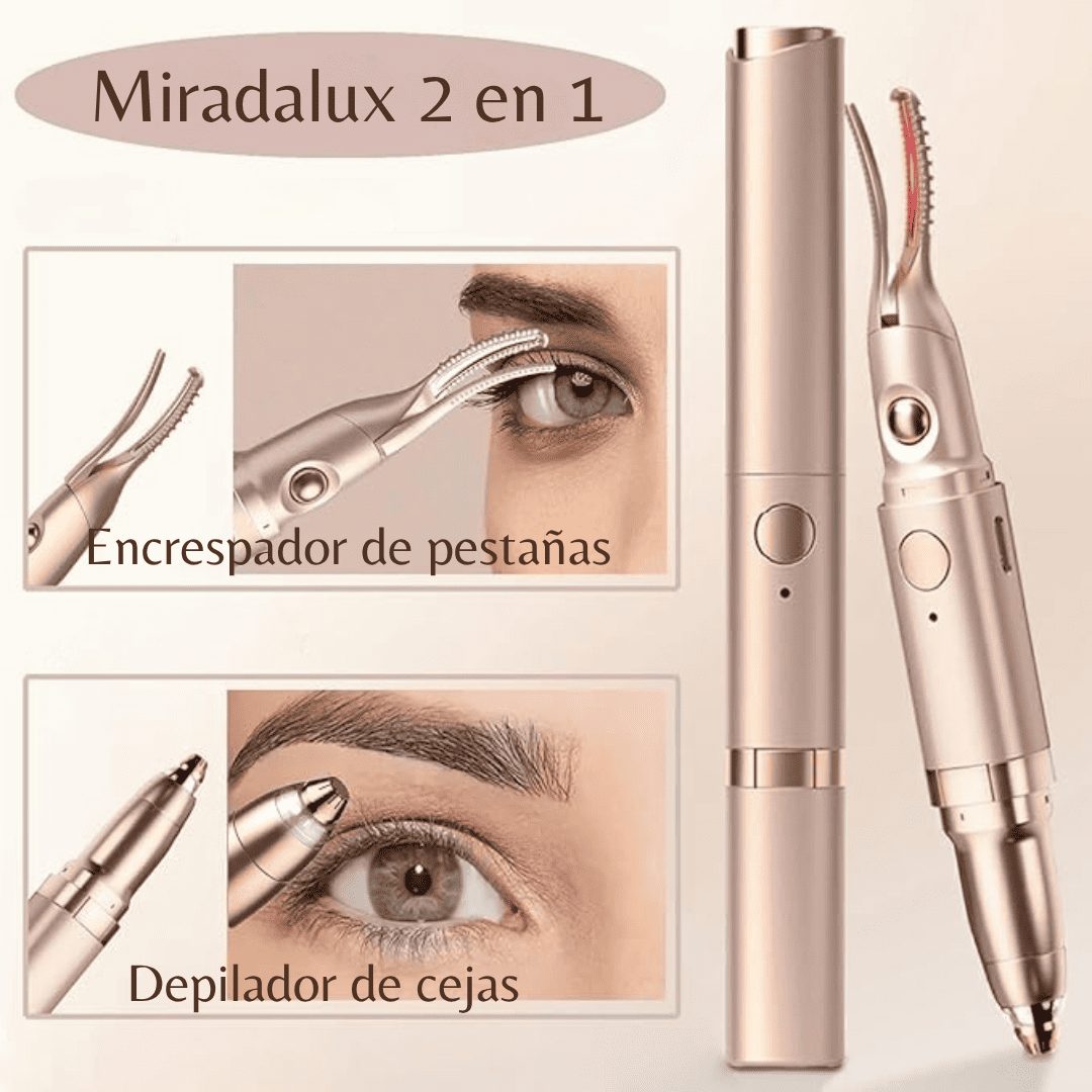 2 en 1 encrespardor pestañas y Depilador cejas