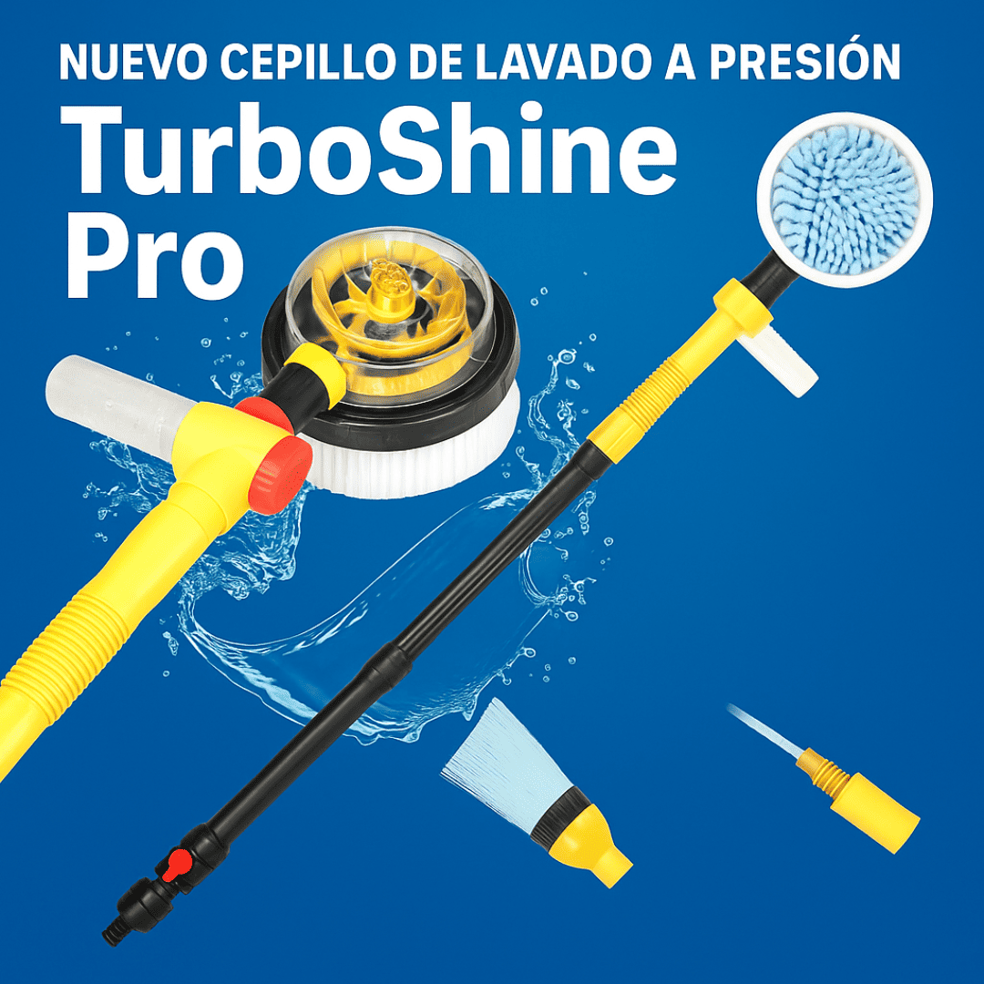 Cepillo Lavado a Presion TurboShine Pro