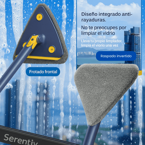 Trapeador triangular extensible 360